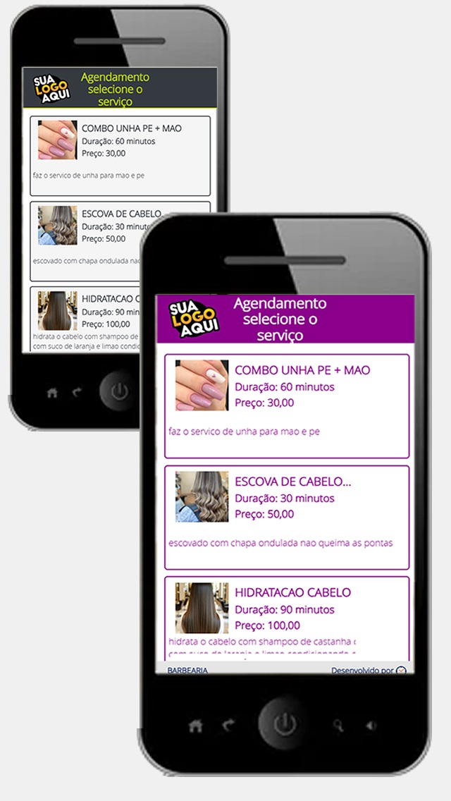Link de agendamento do cliente personalizado
